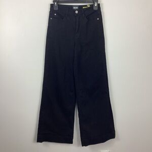 Maeve By Anthropologie Jada Wide Leg Black Jeans Size 25